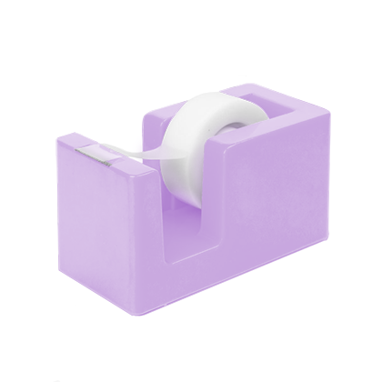 (1) Purple Unicorn Refillable Tape Dispenser with Clear Tape 3/4 Inch