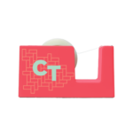 up-tape-web-neon-coral-flat-logo